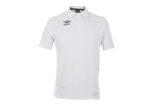 UMBRO UX-1 Polo Pique Hvit XS Sporty piké i bomull 